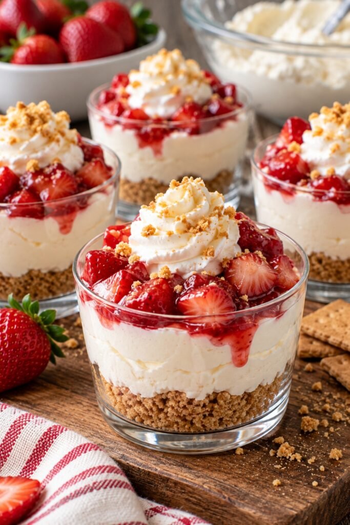 4-Ingredient No-Bake Cheesecake Cups